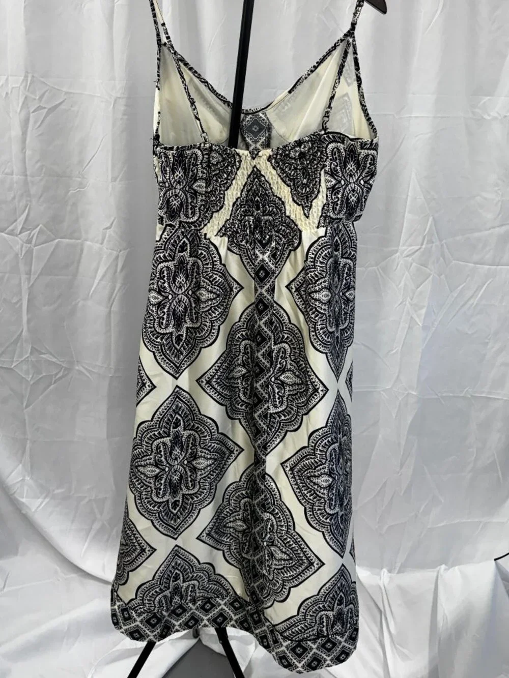 Camila Coelho Black & Cream Slip Dress‎ Size M